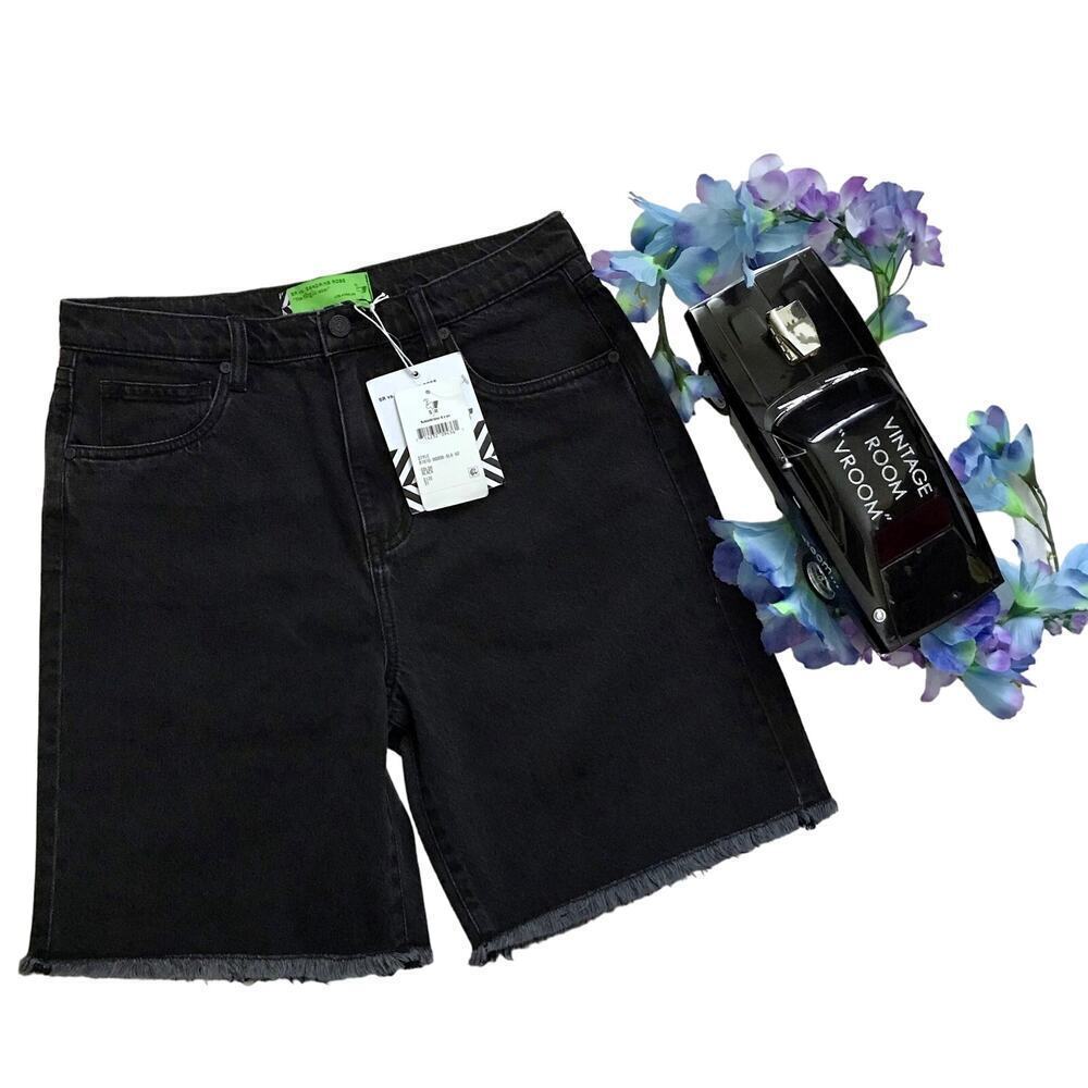 Free People Sandrine Rose NWT Black Wash Jean Shorts Women Various